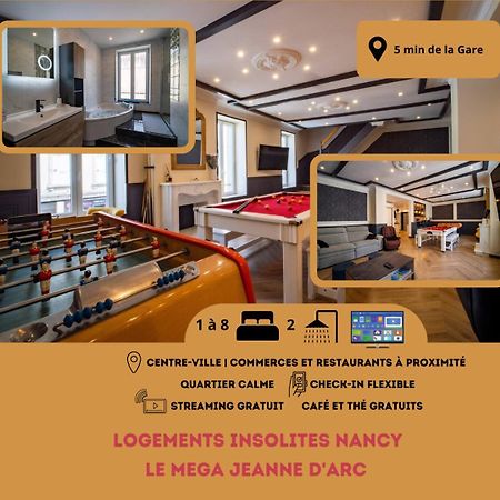 Mega Jeanne D'Arc Billard Baby Foot Logements Insolites ナンシー エクステリア 写真
